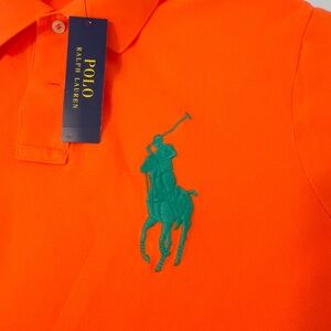 Polo by Ralph Lauren Orange Polo Shirt -Classics Custom Fit